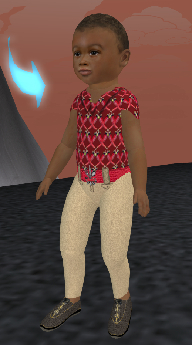 Petrichor shows off his newest outfit at Balticon Station