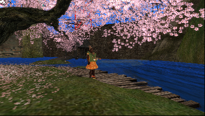 Iyoba and Petrichor find a beautiful grove of cherry trees at Verity.