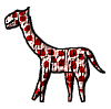 a straw giraffe