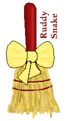 It's a broom with a bow on it.