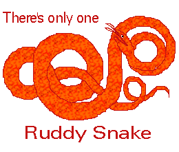 a genuinely ruddy snake