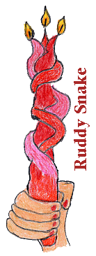 red havdala candle