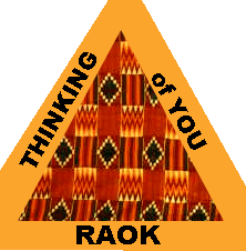 kente triangle thinking of you
