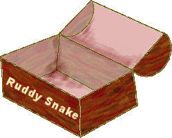 It's a mahogany trunk with an open lid